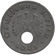 Монета 1 рейхспфенниг 1941 года G Германия (аверс)