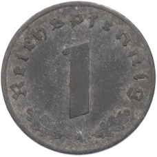 Монета 1 рейхспфенниг 1942 года A Германия (реверс)