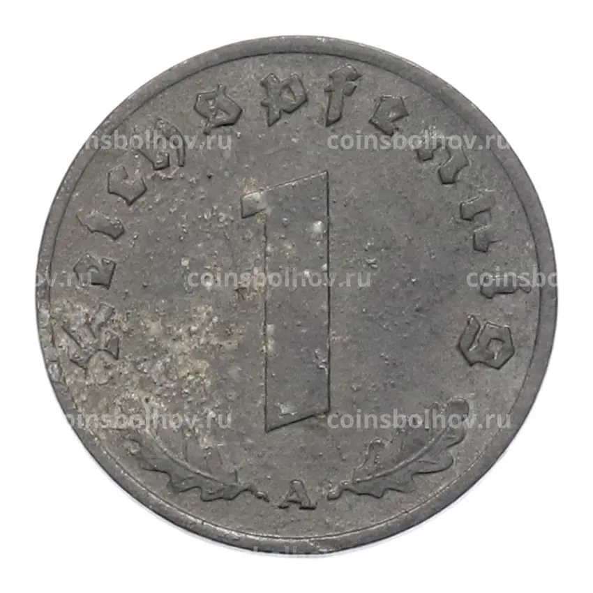 Монета 1 рейхспфенниг 1942 года A Германия (вид 2)