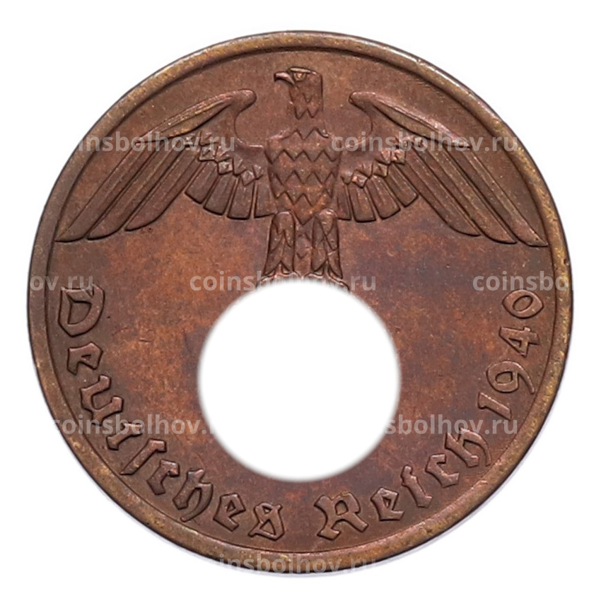 Монета 1 рейхспфенниг 1940 года A Германия