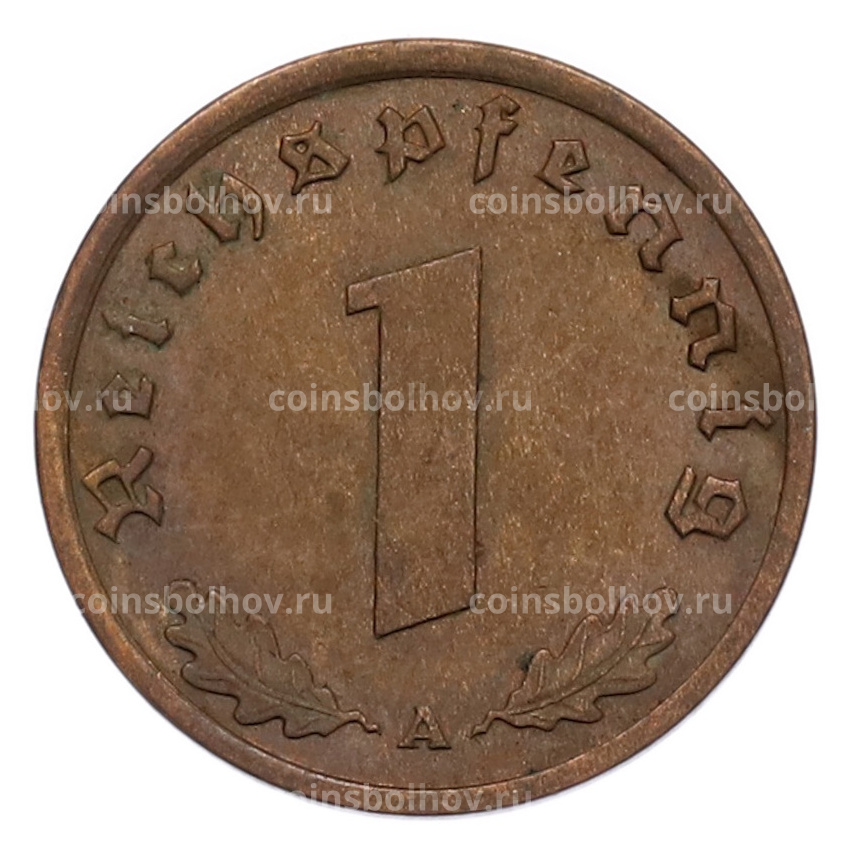 Монета 1 рейхспфенниг 1939 года A Германия (вид 2)