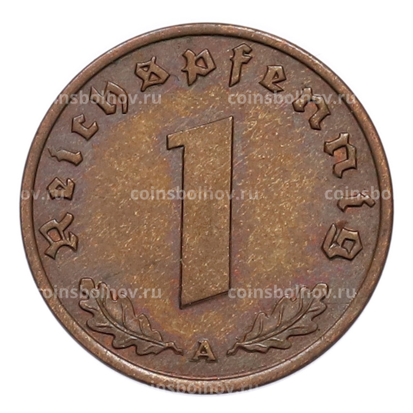 Монета 1 рейхспфенниг 1940 года A Германия (вид 2)