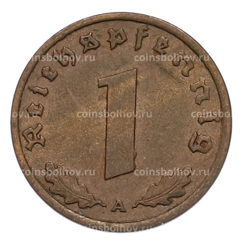 Монета 1 рейхспфенниг 1939 года A Германия (вид 2)