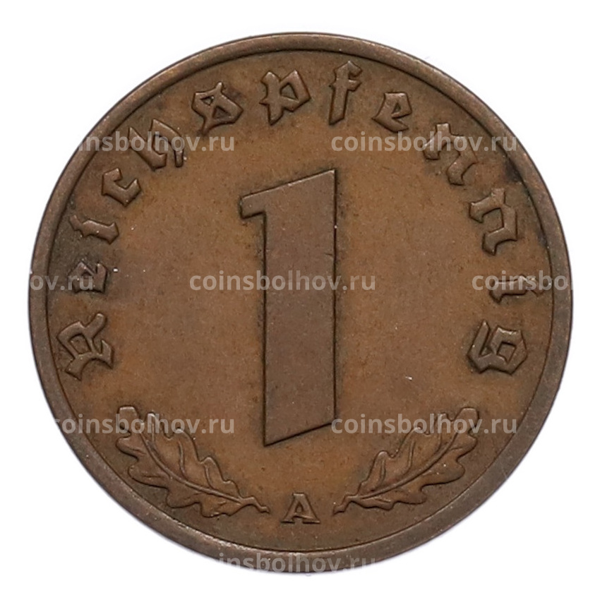 Монета 1 рейхспфенниг 1938 года A Германия (вид 2)