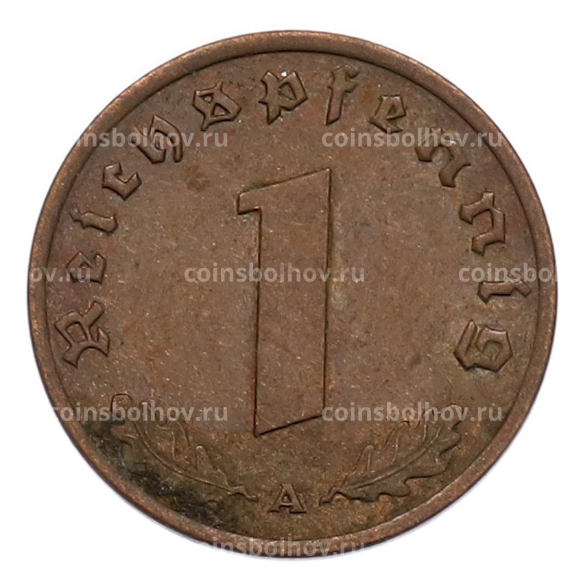Монета 1 рейхспфенниг 1939 года A Германия (вид 2)