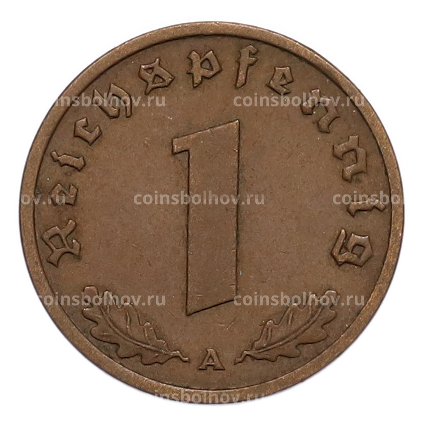 Монета 1 рейхспфенниг 1938 года A Германия (вид 2)