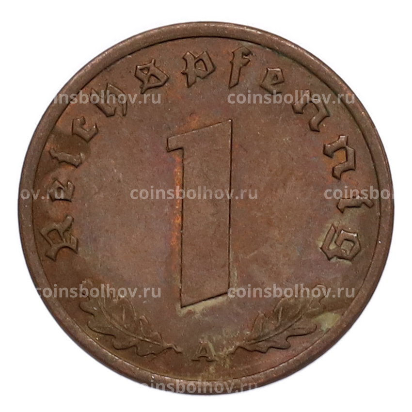 Монета 1 рейхспфенниг 1939 года A Германия (вид 2)
