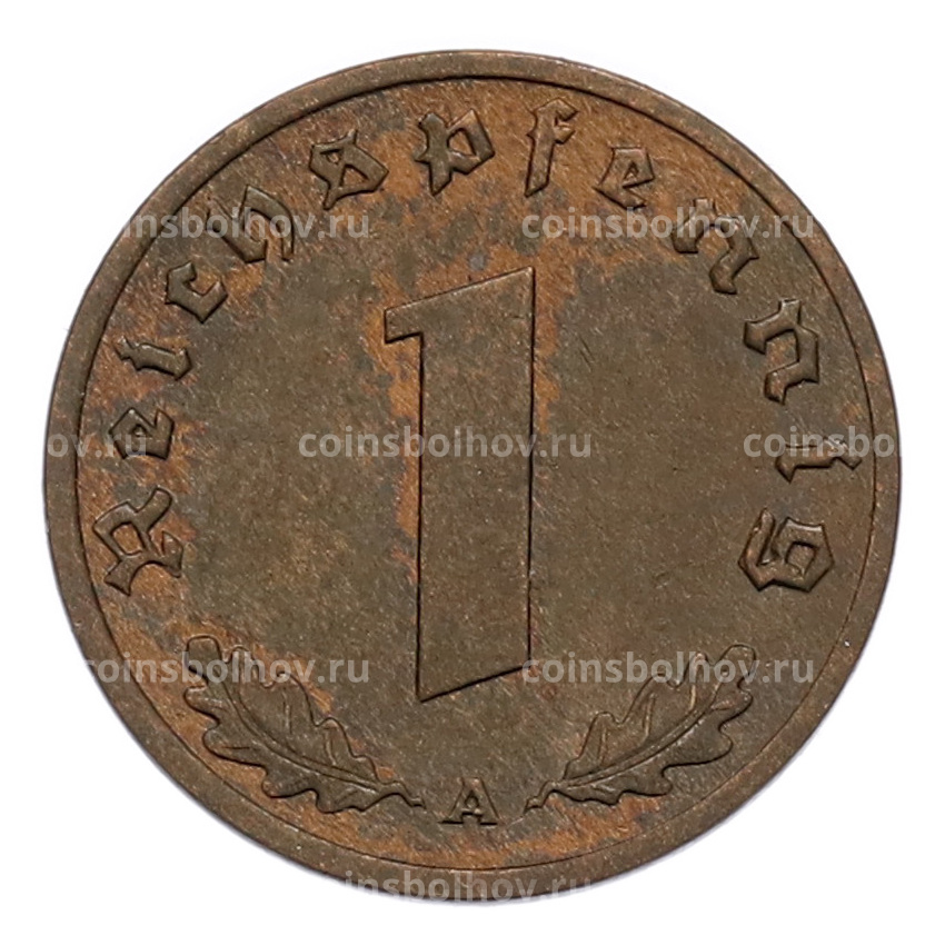Монета 1 рейхспфенниг 1939 года A Германия (вид 2)