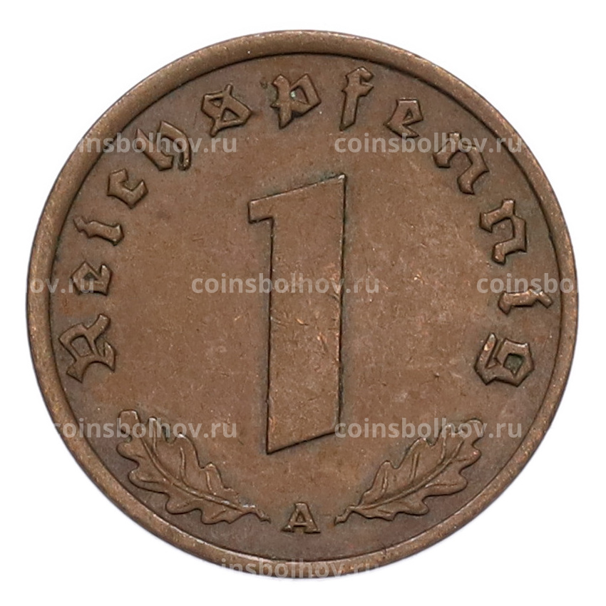 Монета 1 рейхспфенниг 1939 года A Германия (вид 2)