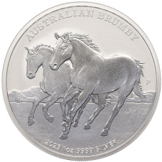 Монета 1 доллар 2023 года Австралия «Австралийский брамби» (аверс)