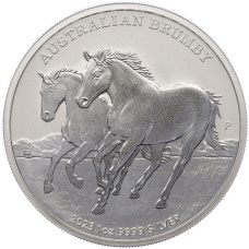 Монета 1 доллар 2023 года Австралия «Австралийский брамби» (аверс)