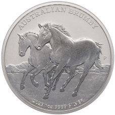 Монета 1 доллар 2023 года Австралия «Австралийский брамби» (аверс)