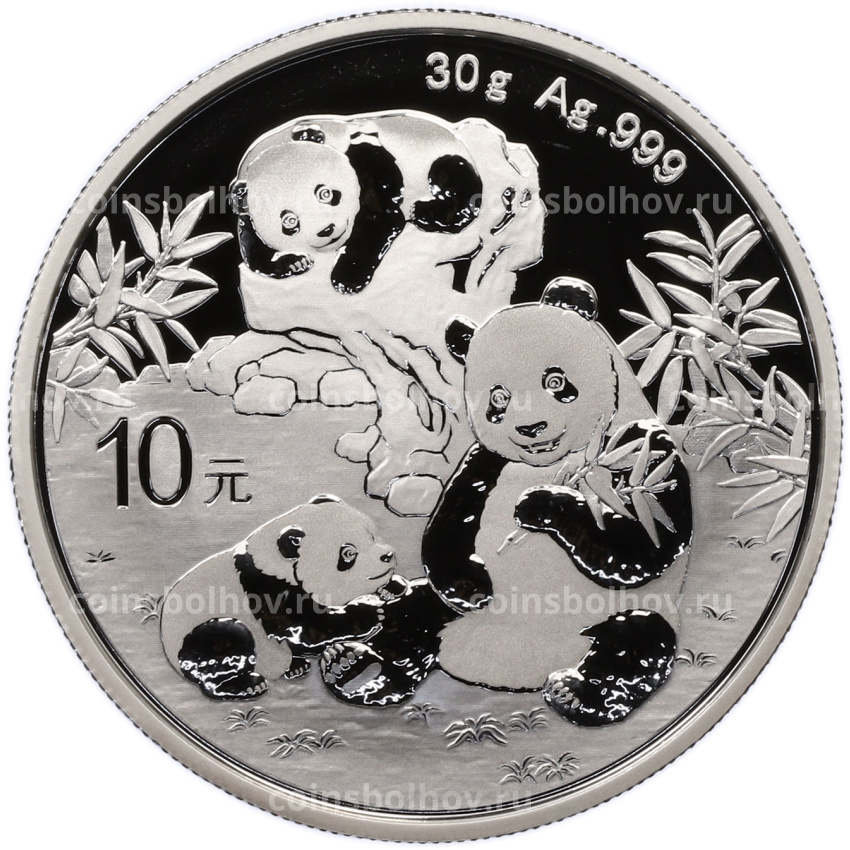 Монета 10 юаней 2025 года Китай «Панда»