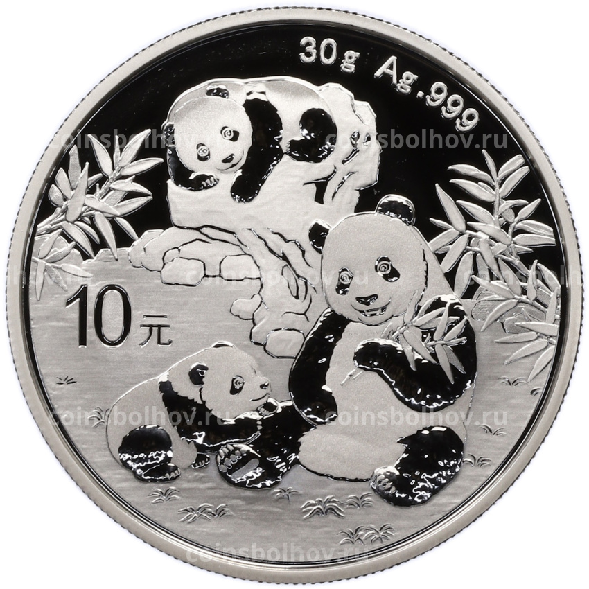 Монета 10 юаней 2025 года Китай «Панда»