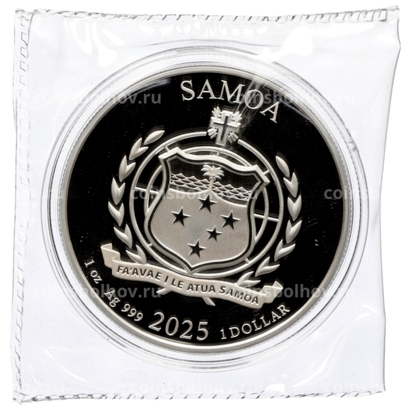 Монета 1 доллар 2025 года Самоа «Беркут» (вид 2)