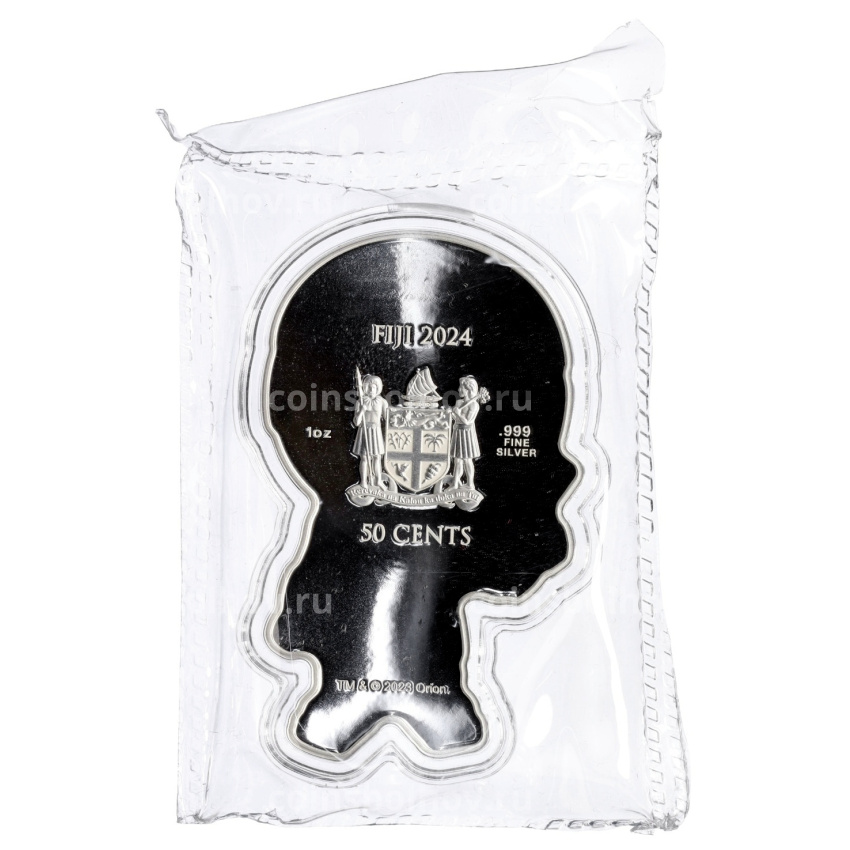 Монета 50 центов 2024 года Фиджи «Робокоп» (вид 2)