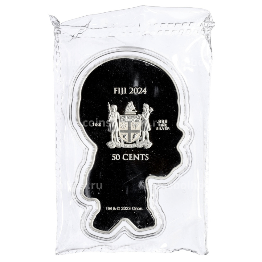 Монета 50 центов 2024 года Фиджи «Робокоп» (вид 2)