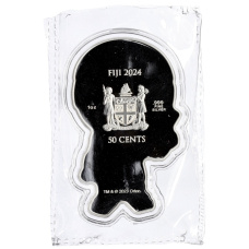 Монета 50 центов 2024 года Фиджи «Робокоп» (реверс)