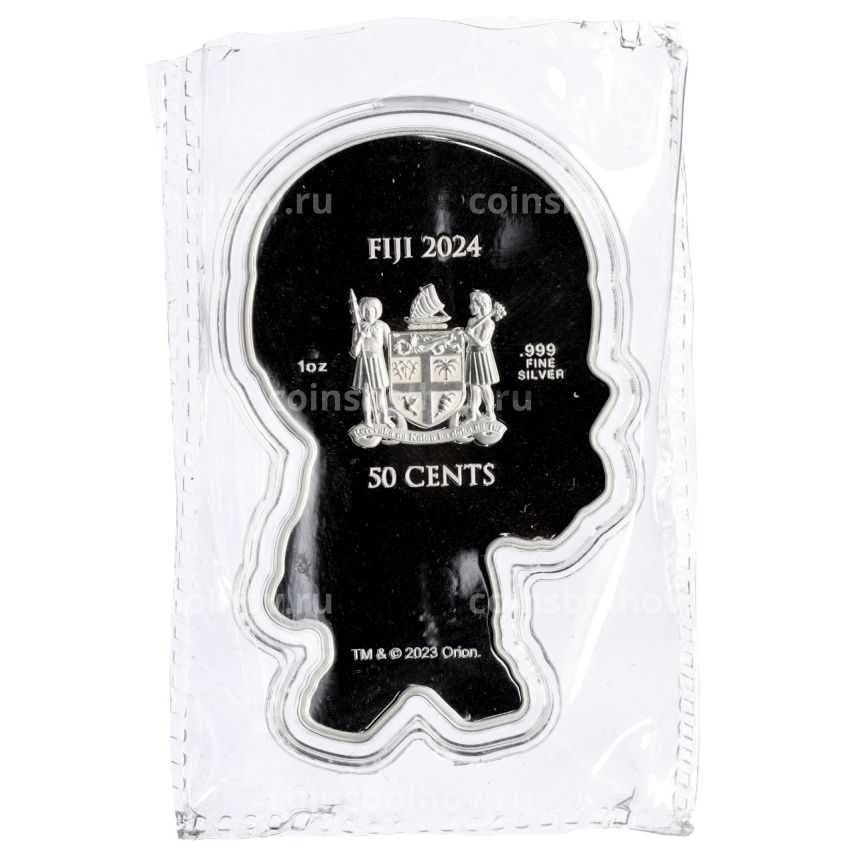 Монета 50 центов 2024 года Фиджи «Робокоп» (вид 2)