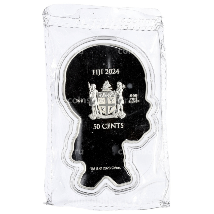 Монета 50 центов 2024 года Фиджи «Робокоп» (вид 2)