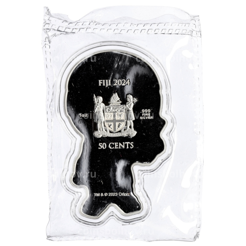Монета 50 центов 2024 года Фиджи «Робокоп» (вид 2)