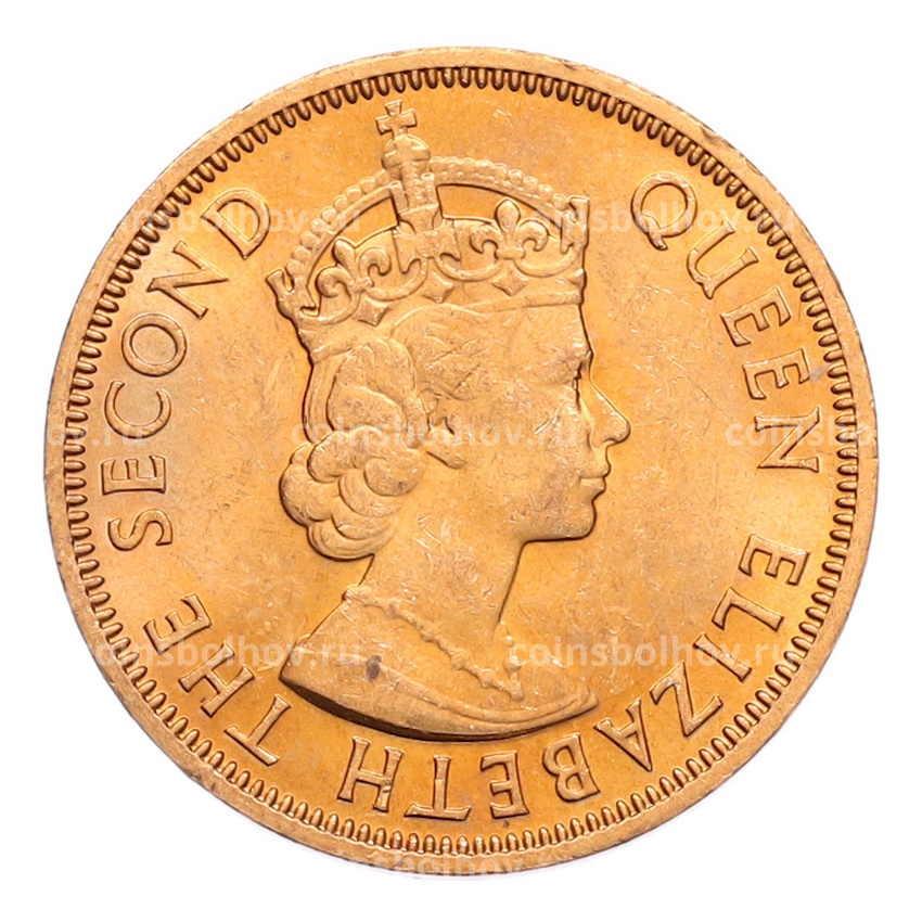 Монета 1 цент 1965 года Британские Восточные Карибы (вид 2)