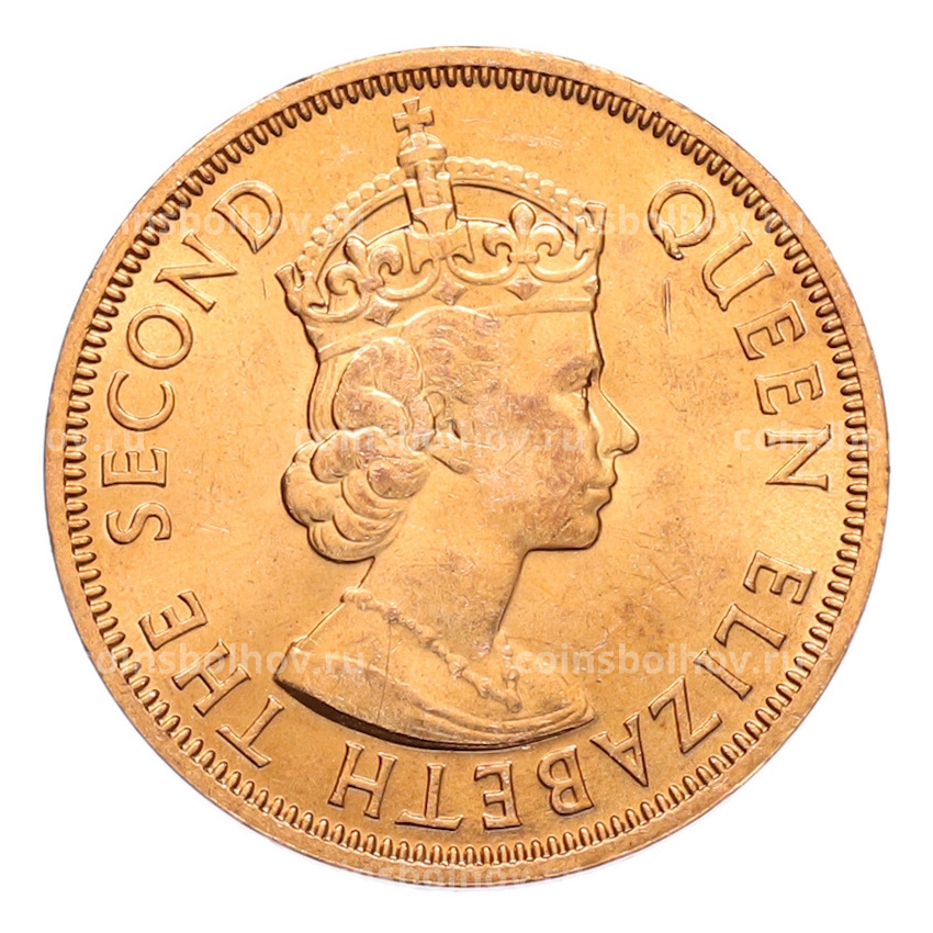 Монета 1 цент 1965 года Британские Восточные Карибы (вид 2)