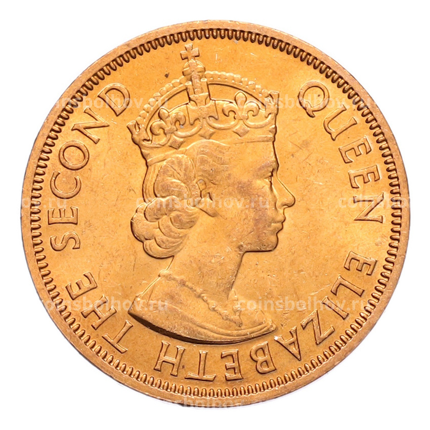 Монета 1 цент 1965 года Британские Восточные Карибы (вид 2)