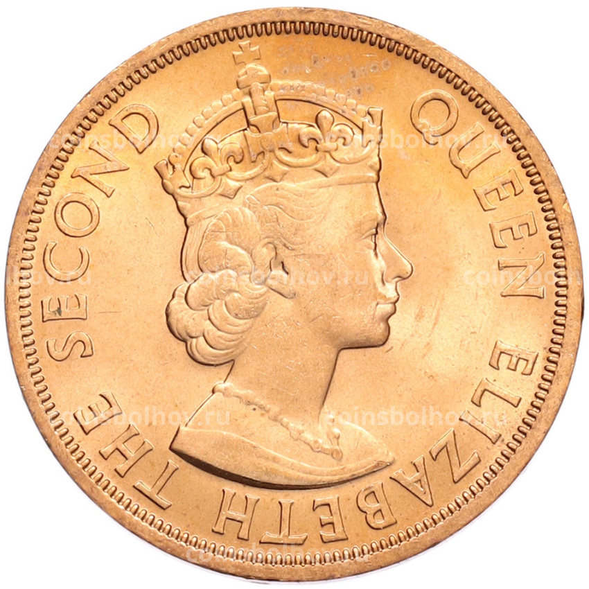 Монета 2 цента 1965 года Британские Восточные Карибы (вид 2)