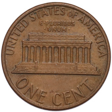 Монета 1 цент 1978 года D США (реверс)