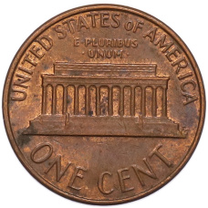 Монета 1 цент 1978 года D США (реверс)