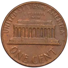 Монета 1 цент 1978 года D США (реверс)