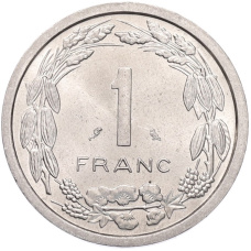 Монета 1 франк 1969 года Экваториальная Африка (Камерун) (реверс)