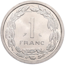 Монета 1 франк 1969 года Экваториальная Африка (Камерун) (реверс)