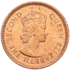 Монета 1 цент 1969 года Британский Маврикий (реверс)