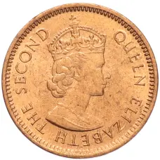 Монета 1 цент 1969 года Британский Маврикий (реверс)