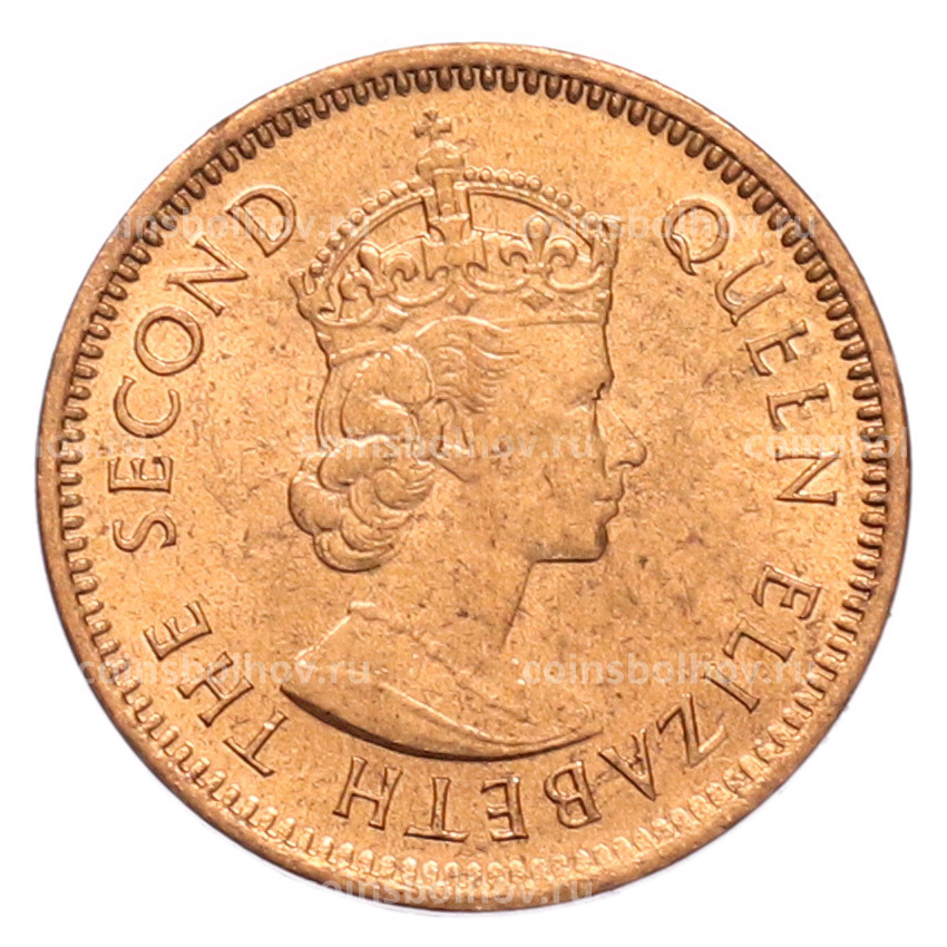 Монета 1 цент 1969 года Британский Маврикий (вид 2)