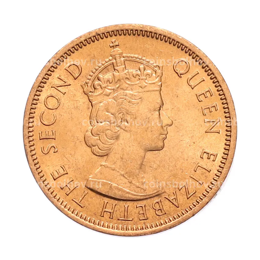 Монета 2 цента 1969 года Британский Маврикий (вид 2)