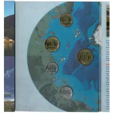 Набор монет 2016 года СПМД Шпицберген «85 лет государственному тресту Арктикуголь» (реверс)