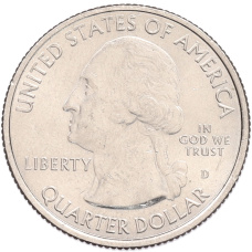 Монета 1/4 доллара (25 центов) 2014 года D США «Национальные парки — №22 Национальный парк Шенандоа» (реверс)