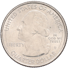 Монета 1/4 доллара (25 центов) 2015 года D США «Национальные парки — №30 Национальный исторический парк Саратога» (реверс)