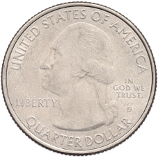 Монета 1/4 доллара (25 центов) 2013 года D США «Национальные парки — №19 Форт Мак-Генри» (реверс)