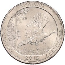 Монета 1/4 доллара (25 центов) 2015 года P США «Национальные парки — №27 Национальный заповедник Китсачи» (аверс)