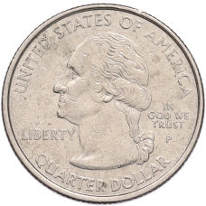 Монета 1/4 доллара (25 центов) 2000 года P США «Штаты и территории — Штат Южная Каролина» (реверс)