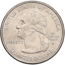 Монета 1/4 доллара (25 центов) 2005 года P США «Штаты и территории — Штат Миннесота» (реверс)