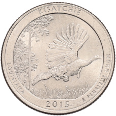 Монета 1/4 доллара (25 центов) 2015 года P США «Национальные парки — №27 Национальный заповедник Китсачи» (аверс)