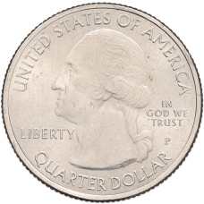 Монета 1/4 доллара (25 центов) 2015 года P США «Национальные парки — №26 Национальный монумент Гомстед» (реверс)