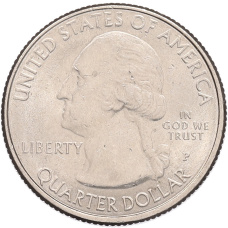 Монета 1/4 доллара (25 центов) 2020 года P США «Национальные парки — №53 Исторический парк и заповедник Бухта Соленой реки» (реверс)