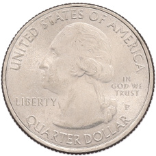 Монета 1/4 доллара (25 центов) 2015 года P США «Национальные парки — №28 Национальная автомагистраль Блу-Ридж» (реверс)