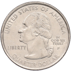 Монета 1/4 доллара (25 центов) 2000 года P США «Штаты и территории — Массачусетс» (реверс)